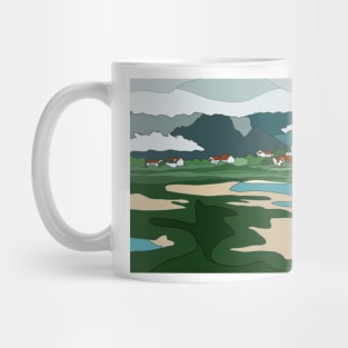 Lofoten Islands, Norway, on a misty day Mug